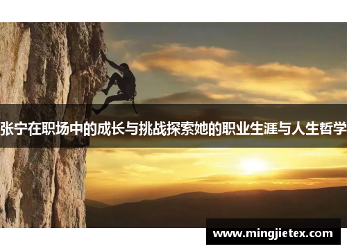 张宁在职场中的成长与挑战探索她的职业生涯与人生哲学